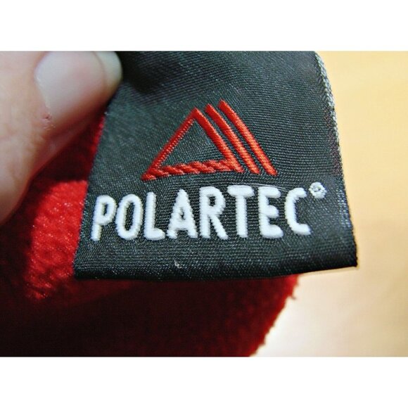 Marmot Mens Red Fleece Polartec Sweatshirt Pullover Half Zip Size XL Poly Blend - Picture 8 of 12